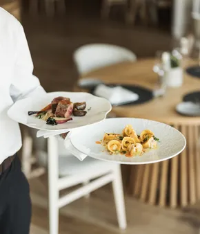 Alpine-mediterrean food at AMA Restaurant in San Vigilio